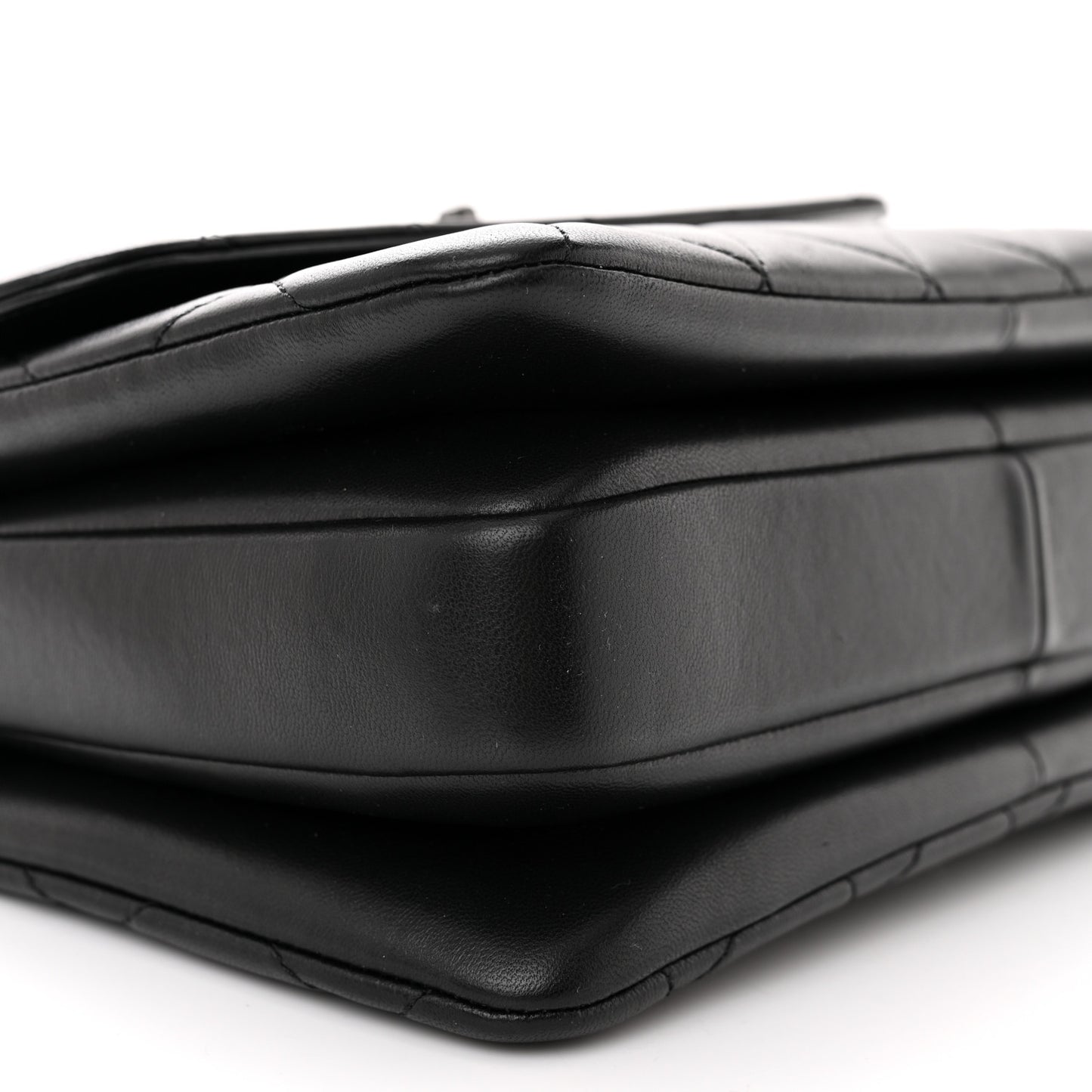 Lambskin Quilted Small Trendy CC Dual Handle Flap Bag So Black