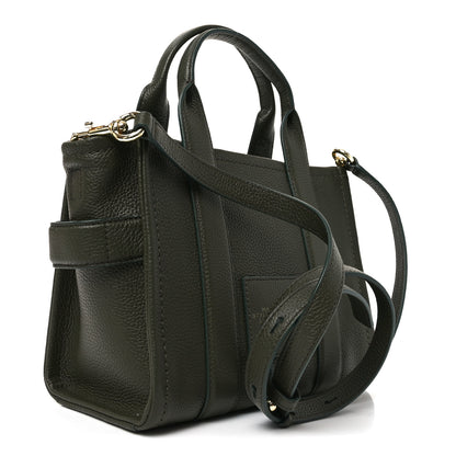 Marc Jacobs Grained Calfskin Small The Tote Bag Forest 3 of 10