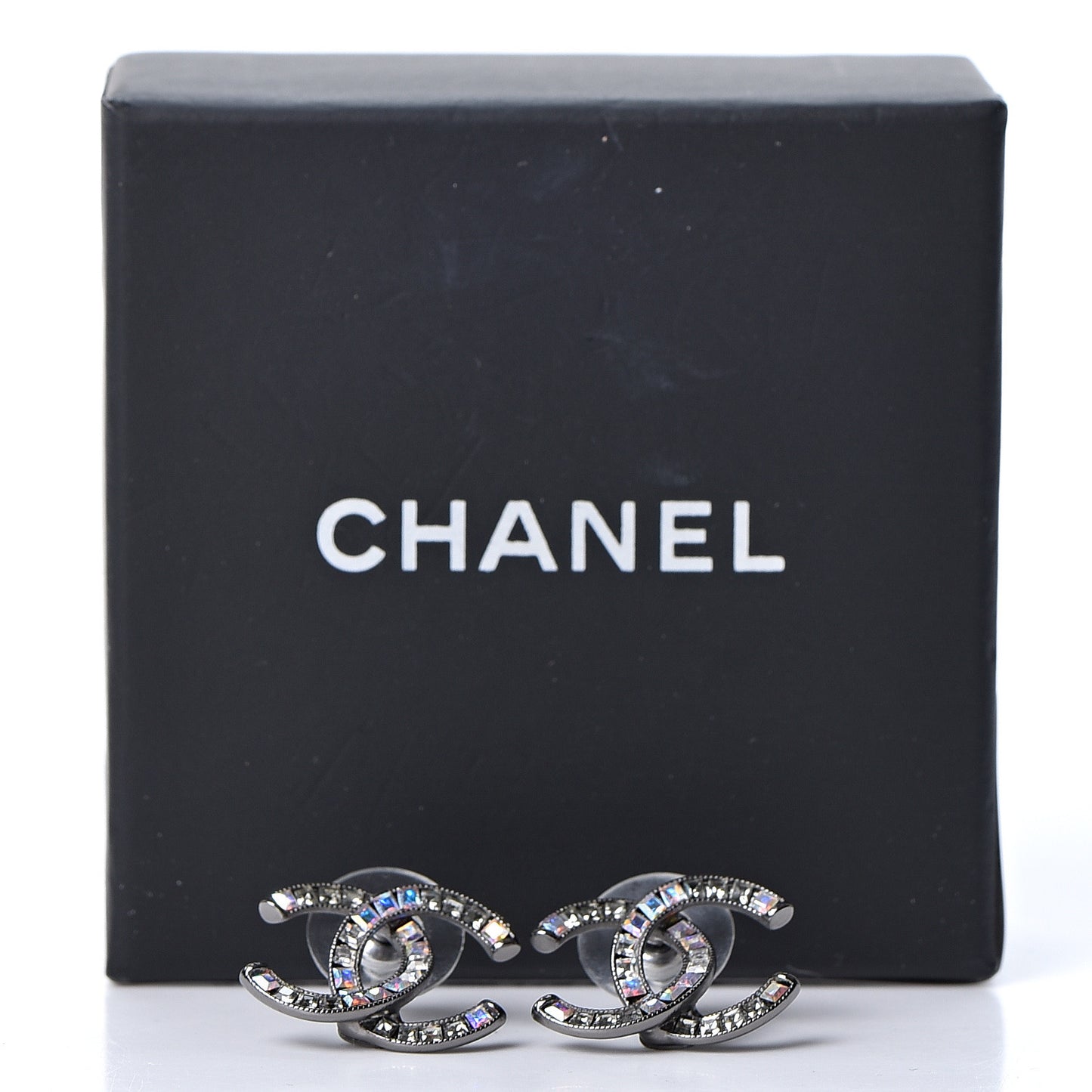 Crystal Baguette CC Earrings