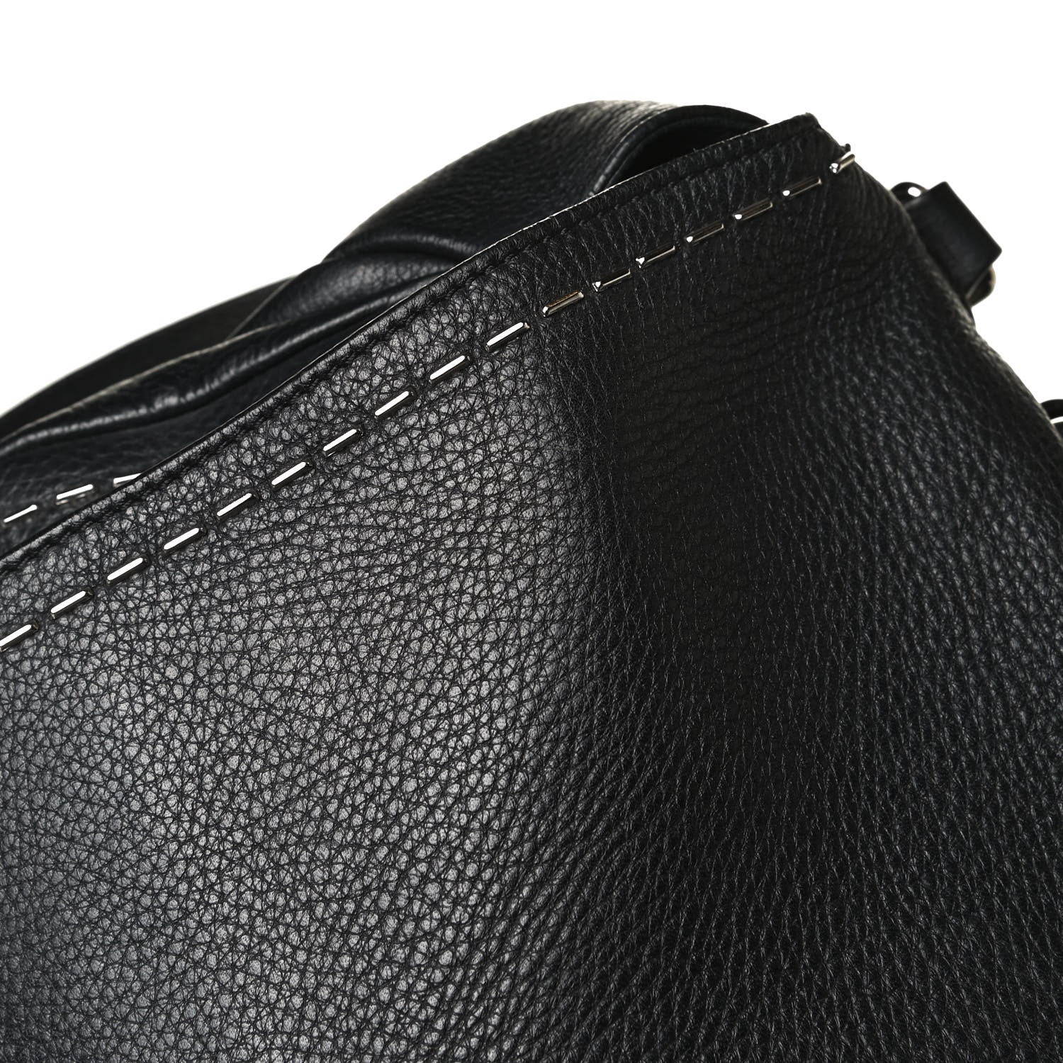 Givenchy Grained Calfskin Metal Stitch Medium Pandora Pure Flap Bag Black 7 of 15