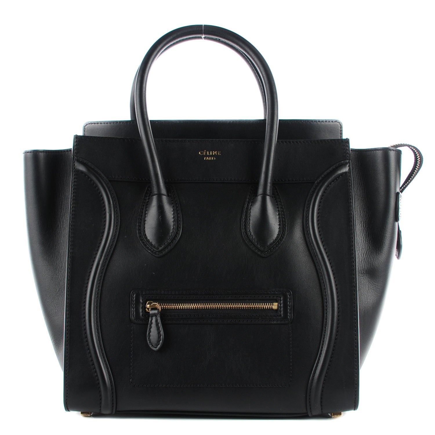 Celine Smooth Calfskin Mini Luggage Black 1 of 8