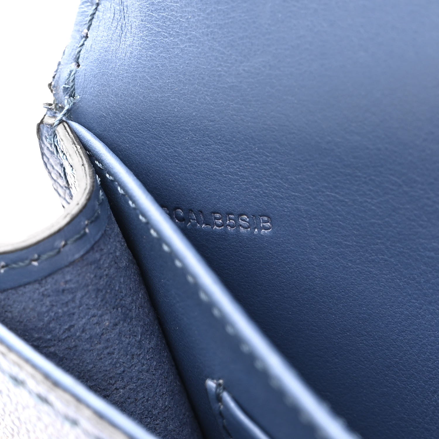 Burberry Soft Grain Calfskin Mini Phone Bag Steel Blue 6 of 9