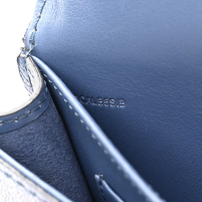 Burberry Soft Grain Calfskin Mini Phone Bag Steel Blue 6 of 9