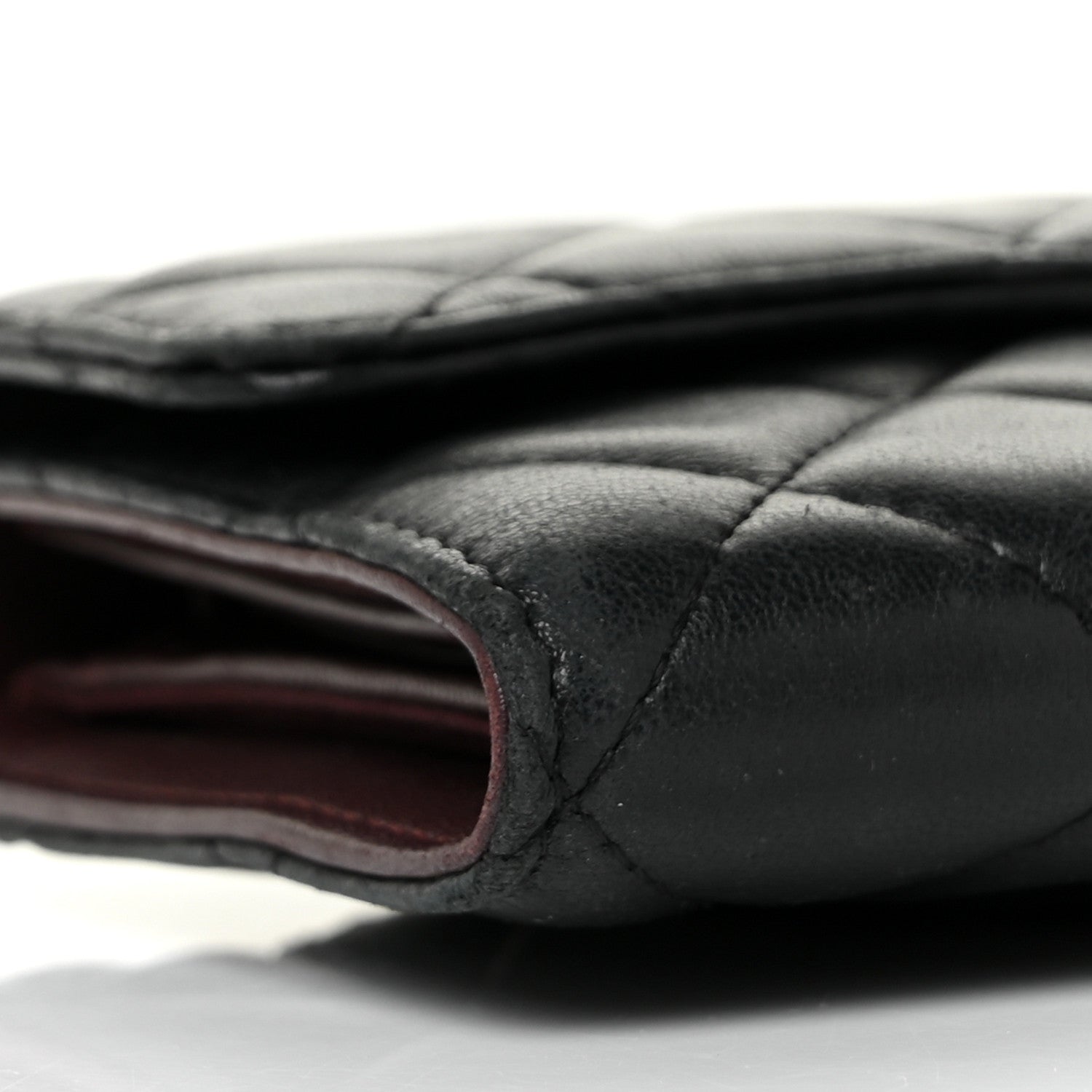 Chanel Lambskin Quilted Large Flap Wallet Black 7 of 9