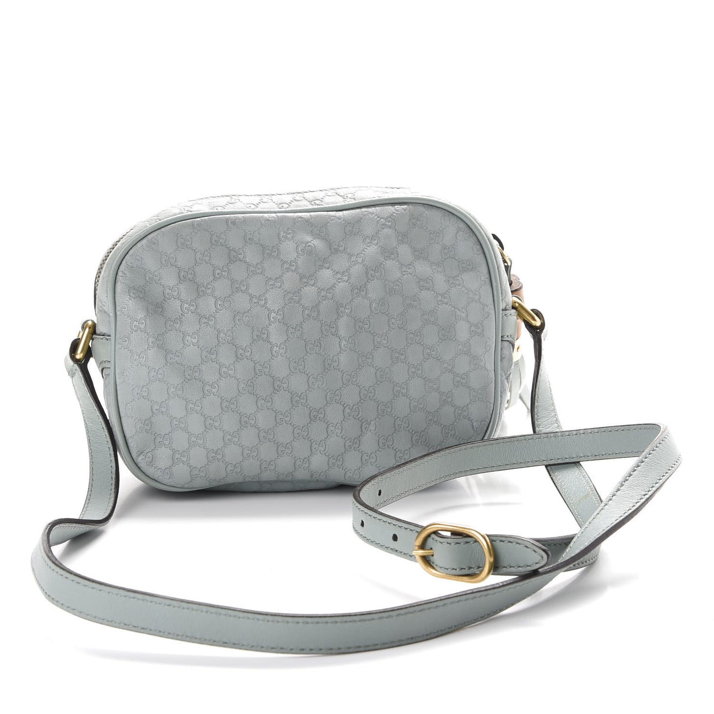 Soft Microguccissima Sunshine Disco Crossbody Bag Blue