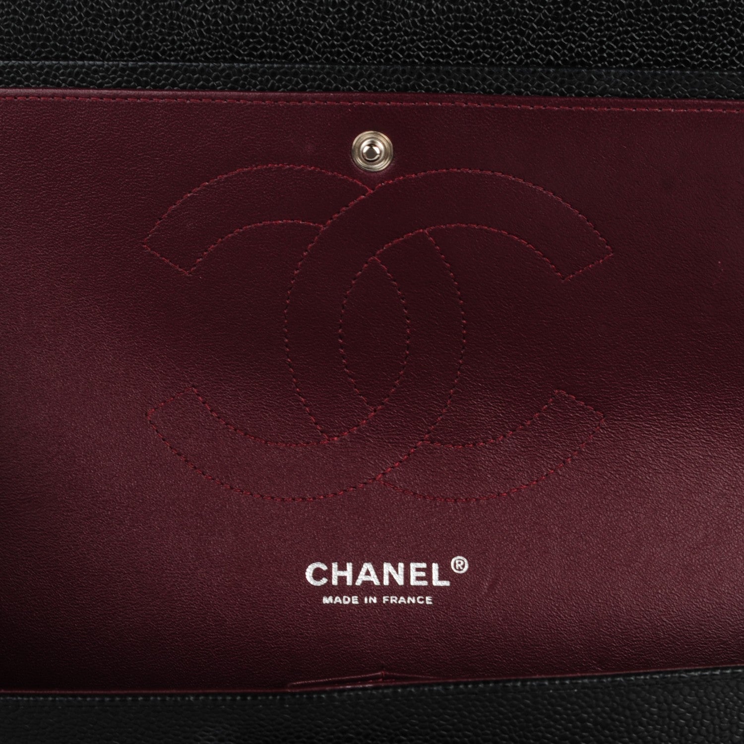Chanel Caviar Quilted Jumbo Double Flap Black 6 of 9