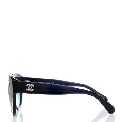 Chanel Acetate Butterfly Sunglasses 5371 Blue 3 of 8