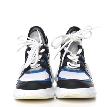 Louis Vuitton Calfskin Technical Nylon LV Archlight Sneakers 40 Blue Black Gris 2 of 16