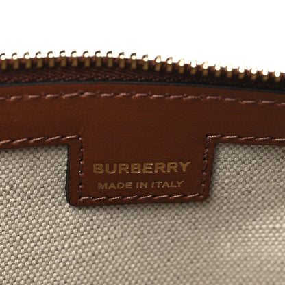 Burberry Canvas Calfskin Check Knitted Small Olympia Birch Brown 6 of 8