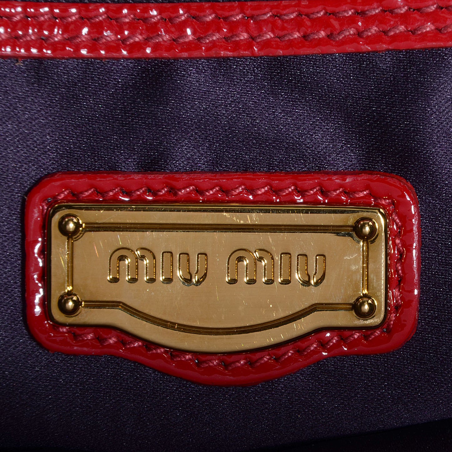 Crinkle Patent Tote Rosso