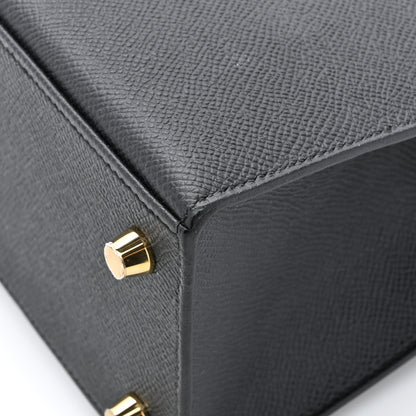 Hermes Epsom Kelly Sellier 25 Black 11 of 12