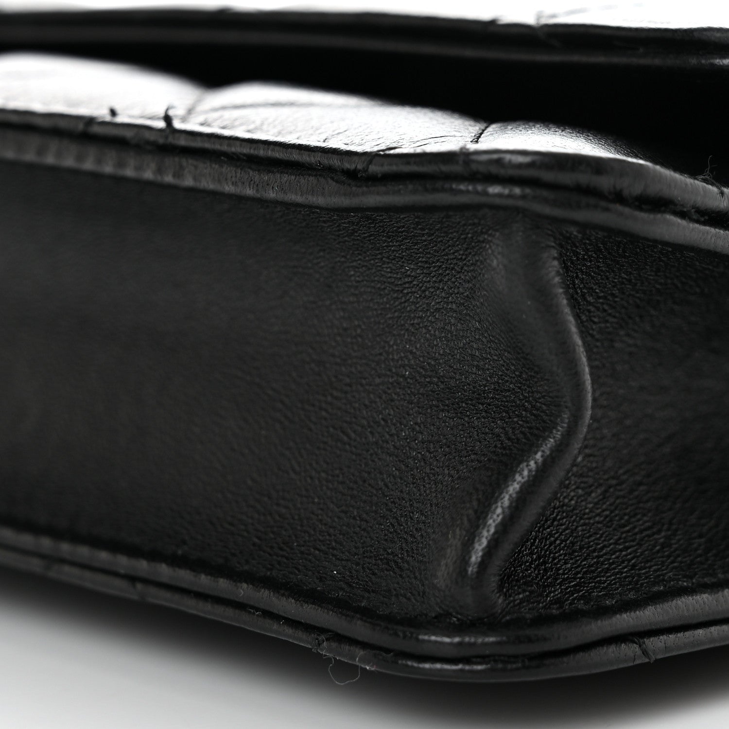 Chanel Lambskin Quilted Wallet On Chain WOC Black 10 of 10