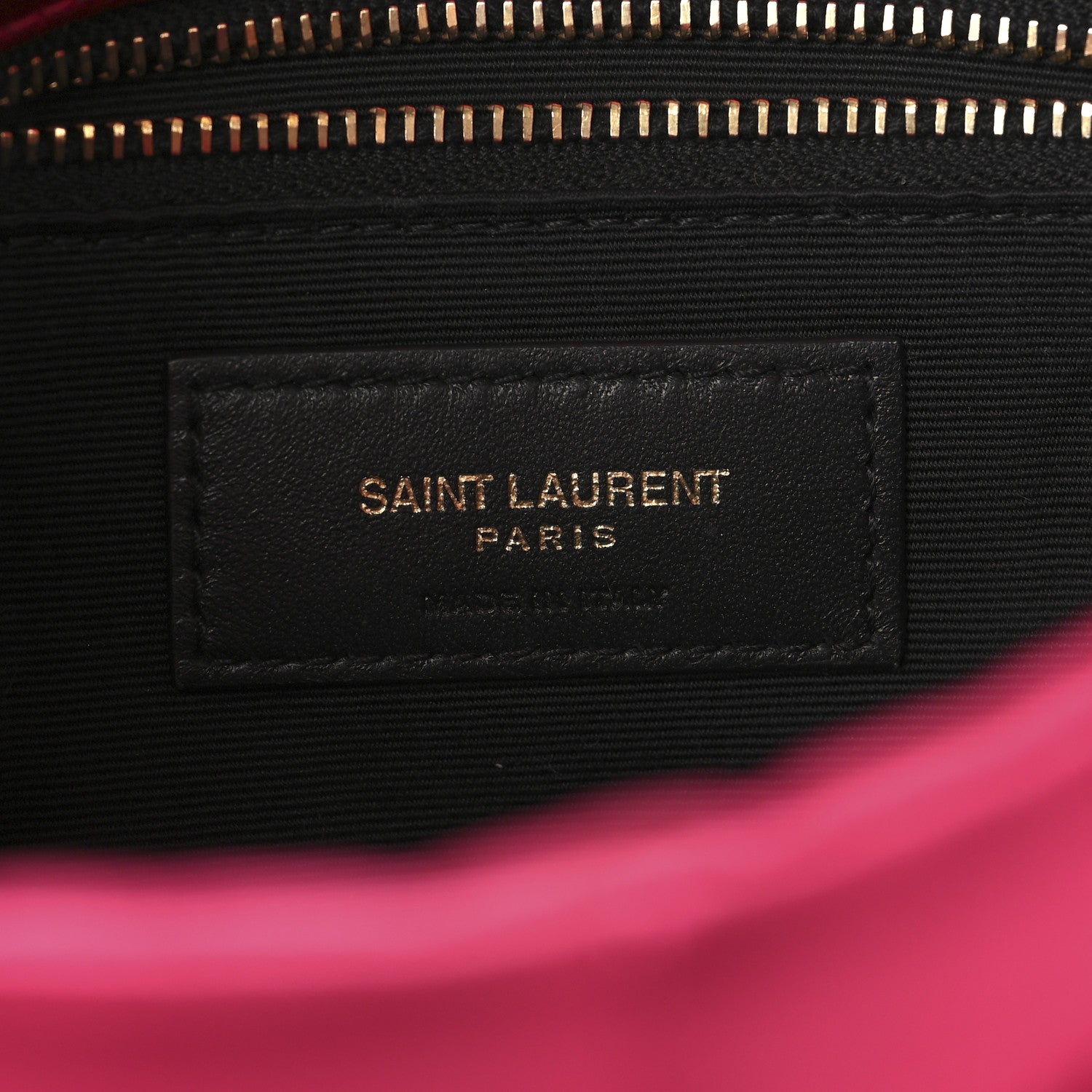 Saint Laurent Satin Quilted Toy Loulou Puffer Monogram Chain Satchel Guava Pink 5 of 10
