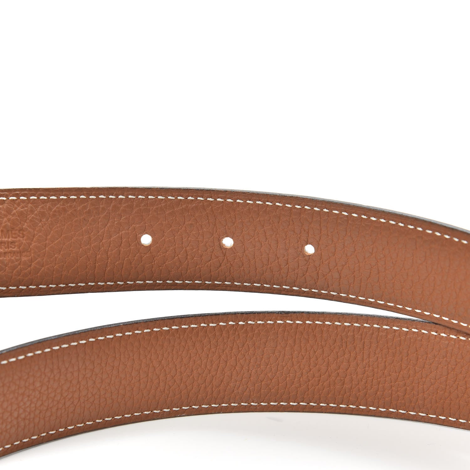Hermes Box Togo 32mm Guilloche H Belt 80 Black Gold 4 of 7