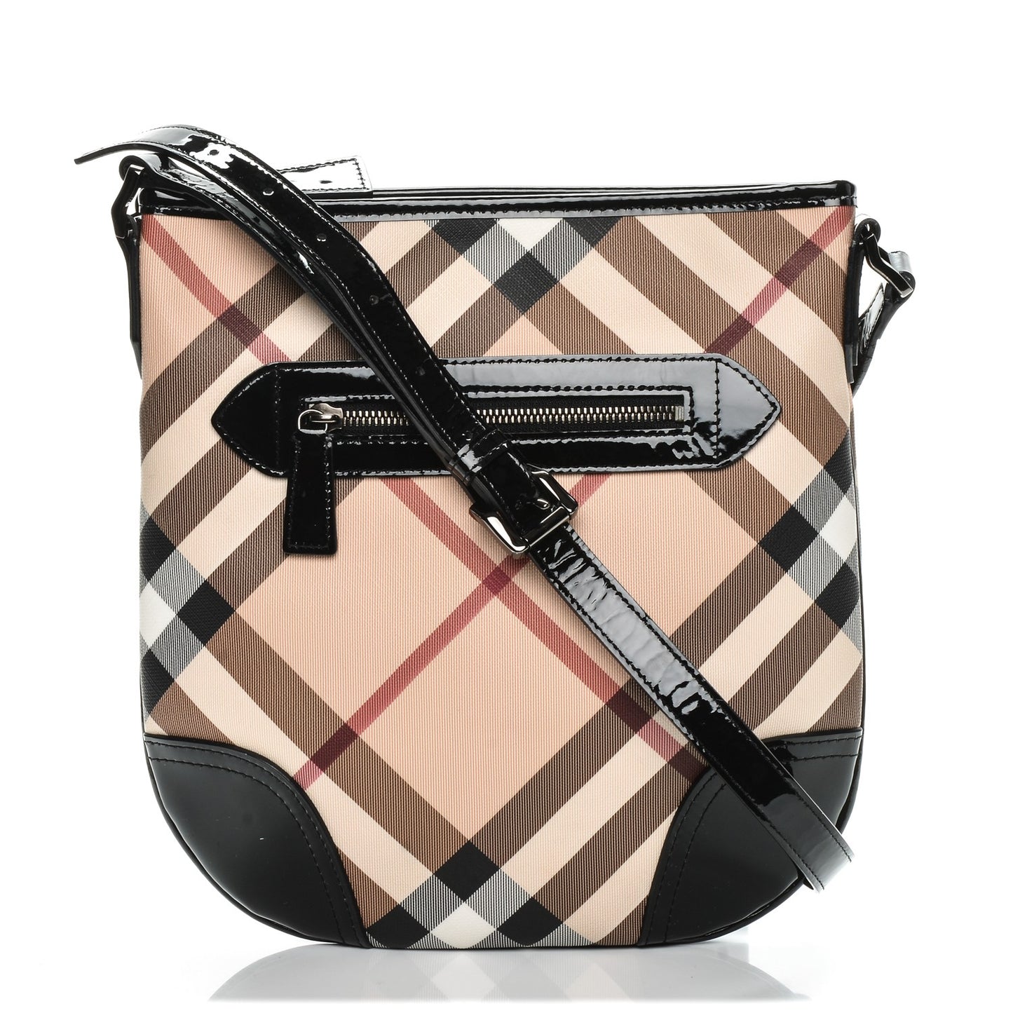 Supernova Check Small Dryden Crossbody Bag Black