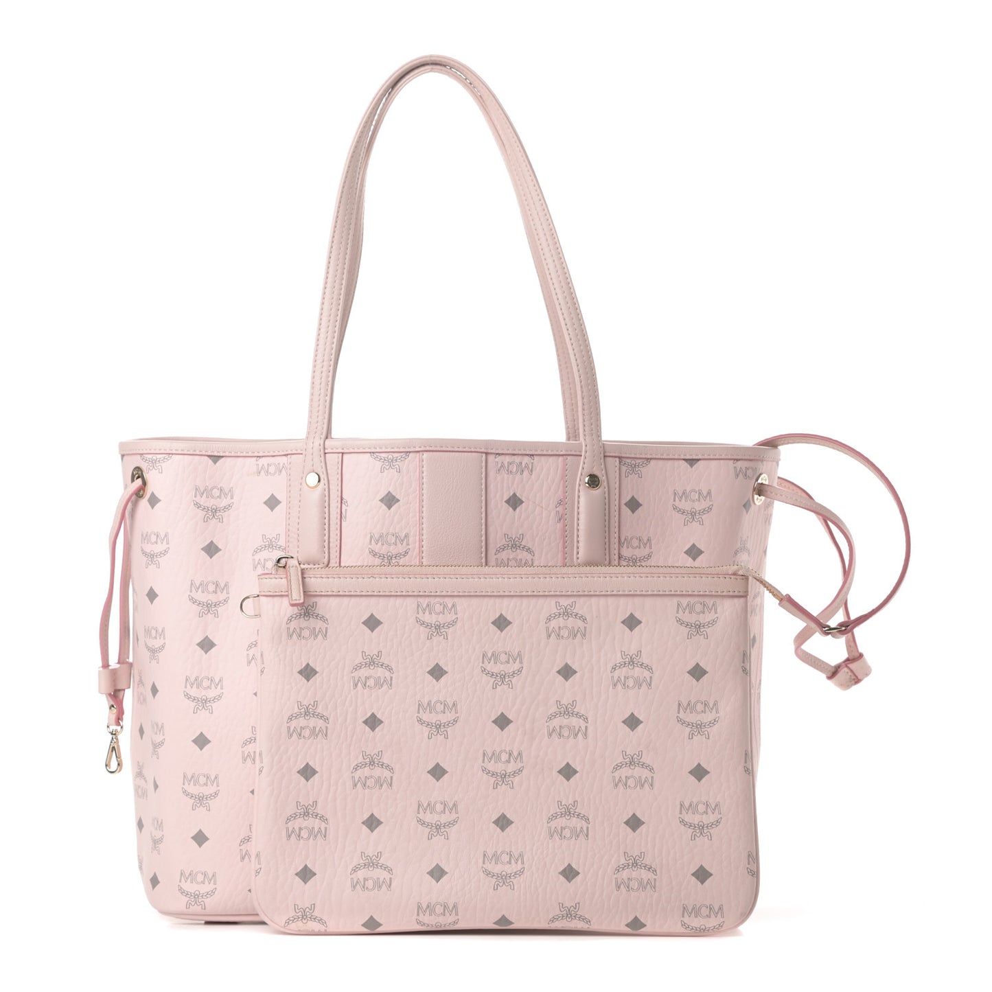 Visetos Medium Liz Reversible Shopper Tote Powder Pink