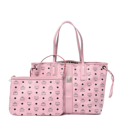 MCM Visetos Medium Liz Reversible Shopper Tote Pink 1 of 13
