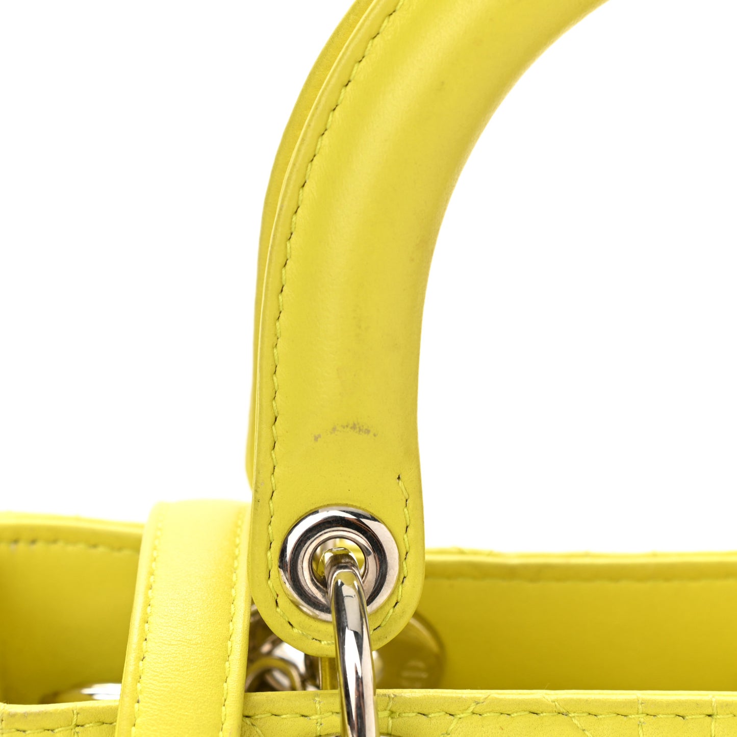 Lambskin Cannage Medium Lady Dior Vert Acid