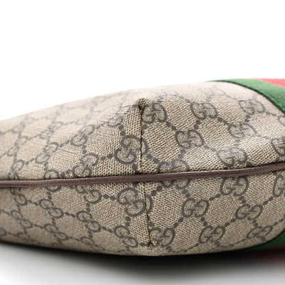 Gucci GG Supreme Monogram Web Small Ophidia Half Moon Hobo Brown 9 of 10