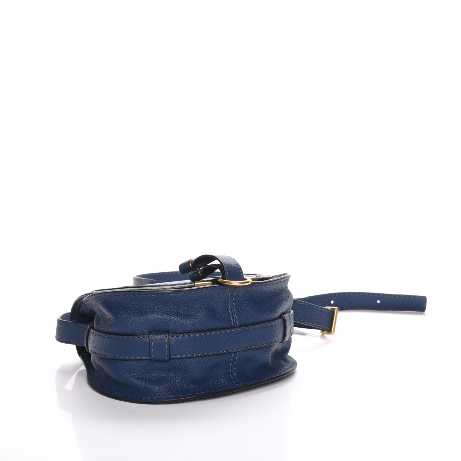 Chloe Calfskin Mini Marcie Round Crossbody Bag Royal Navy 4 of 6