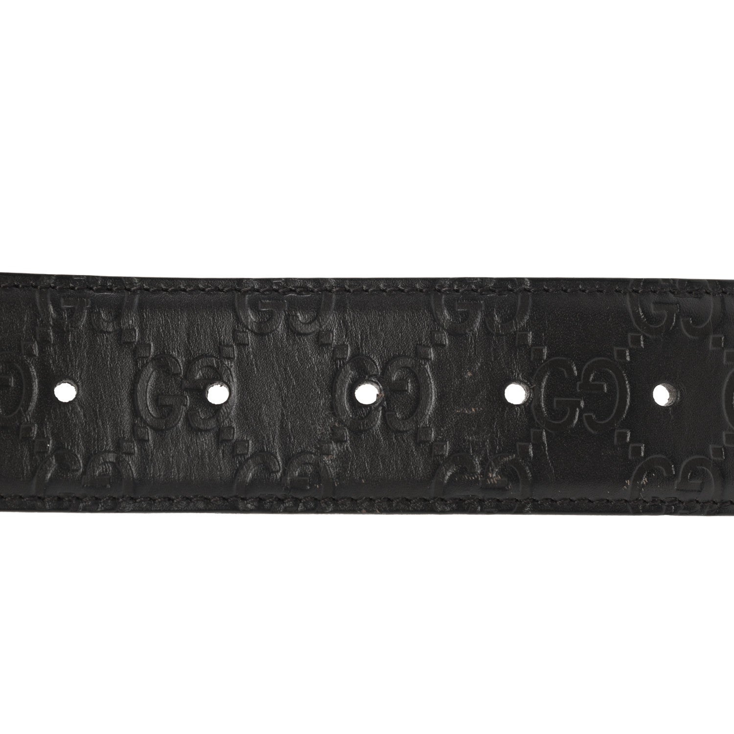 Gucci Guccissima Signature Interlocking G 40mm Belt 85 34 Cocoa 5 of 6