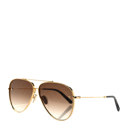 Louis Vuitton Metal The LV Pilot Sunglasses Z1620U Gradient Brown Monogram 1 of 8