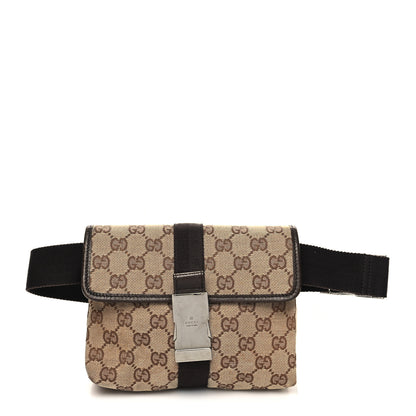 Gucci Monogram Waist Pouch Bag Dark Brown 1 of 10
