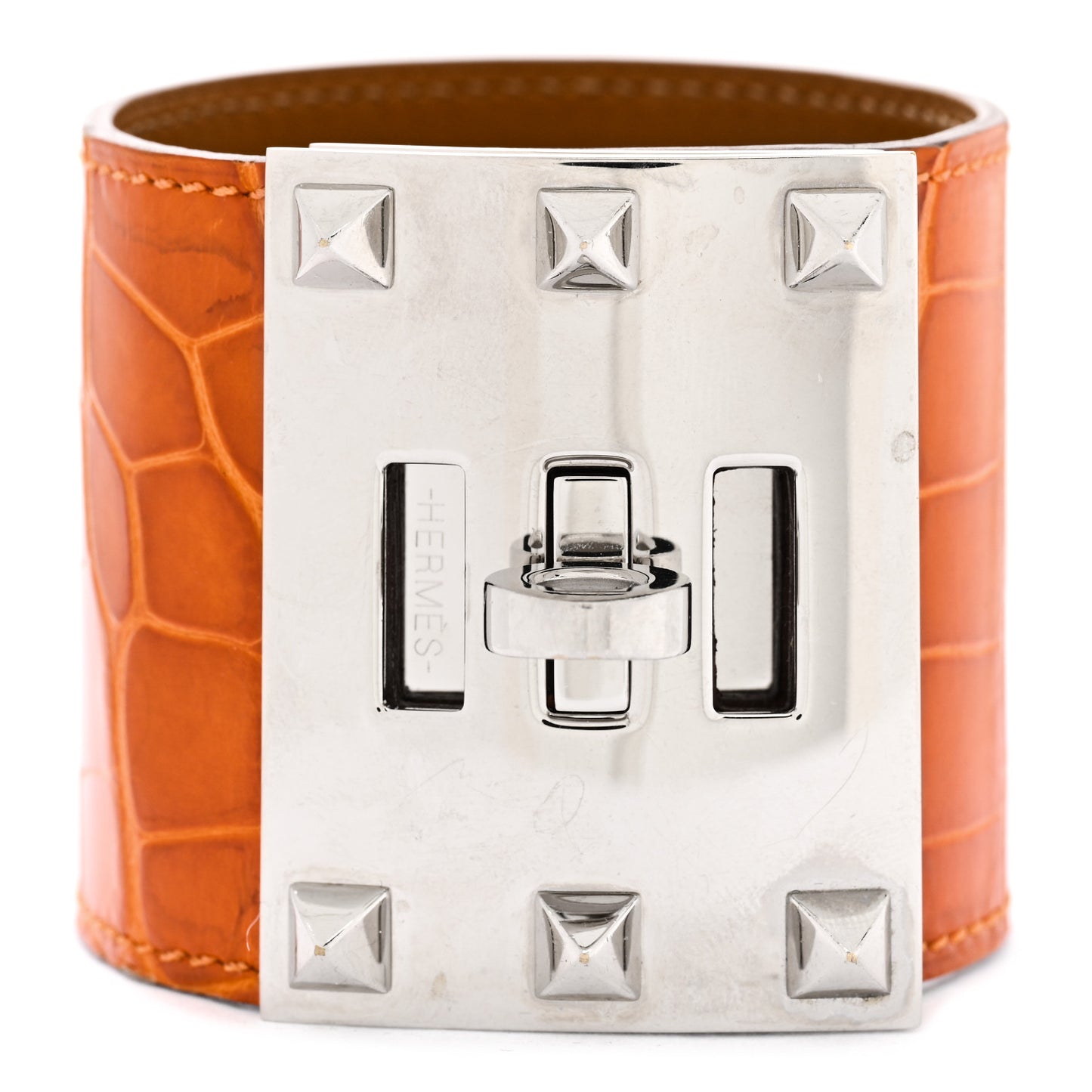Matte Alligator Kelly Dog Extreme Bracelet S Orange
