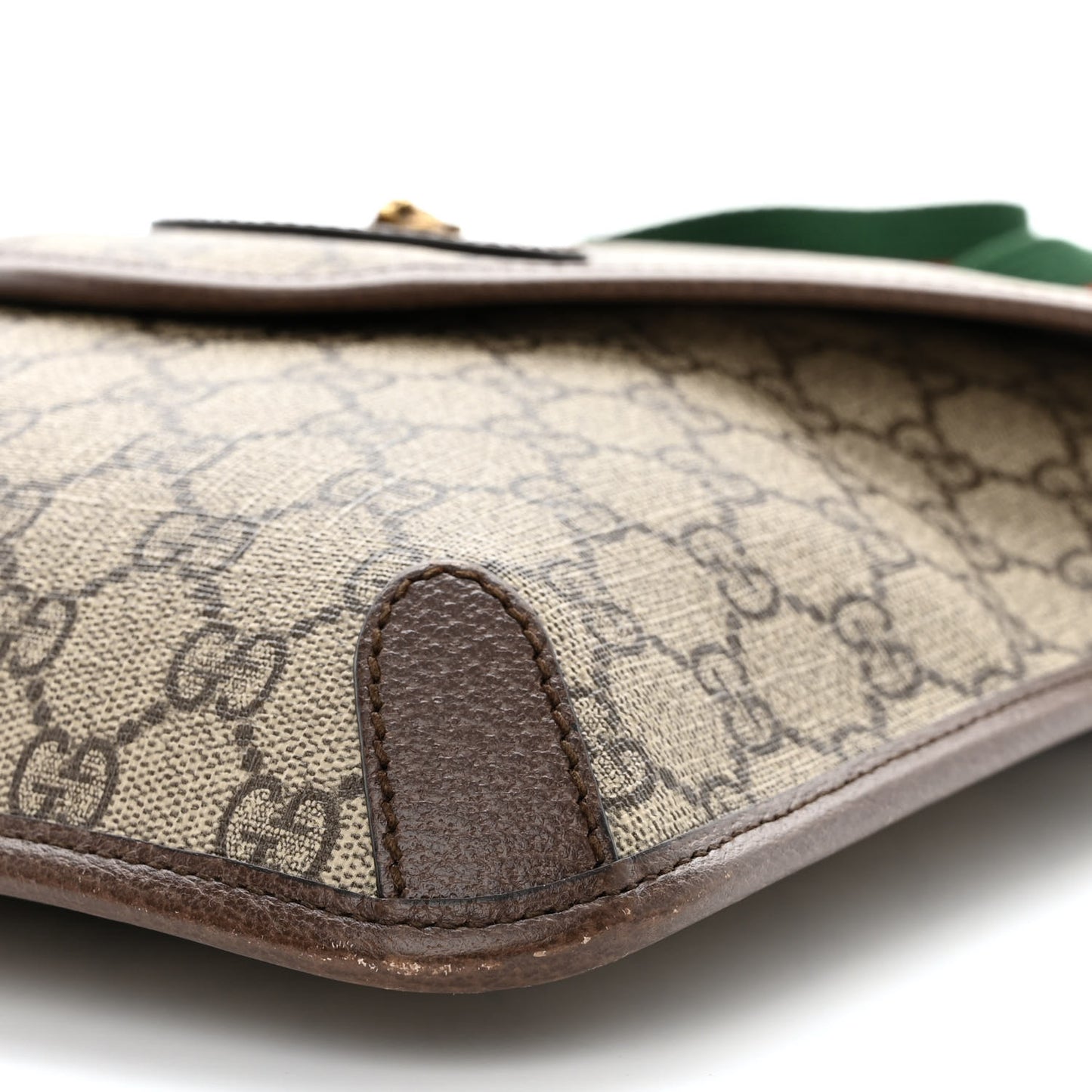 GG Supreme Monogram Web Medium Neo Vintage Flap Messenger Bag Beige New Acero
