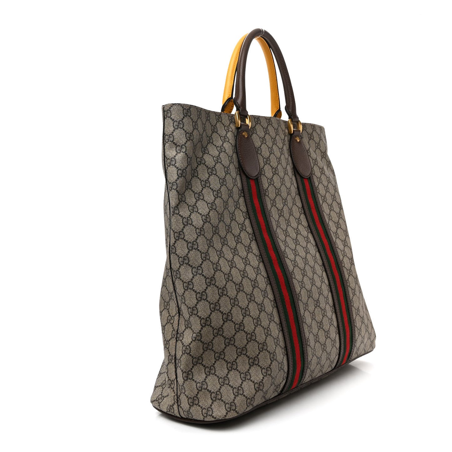 GG Supreme Monogram Web Neo Vintage Tote Beige New Acero Crop