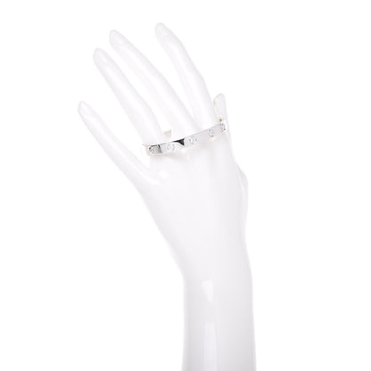 Cartier 18K White Gold 10 Diamond LOVE Bracelet 16 2 of 6