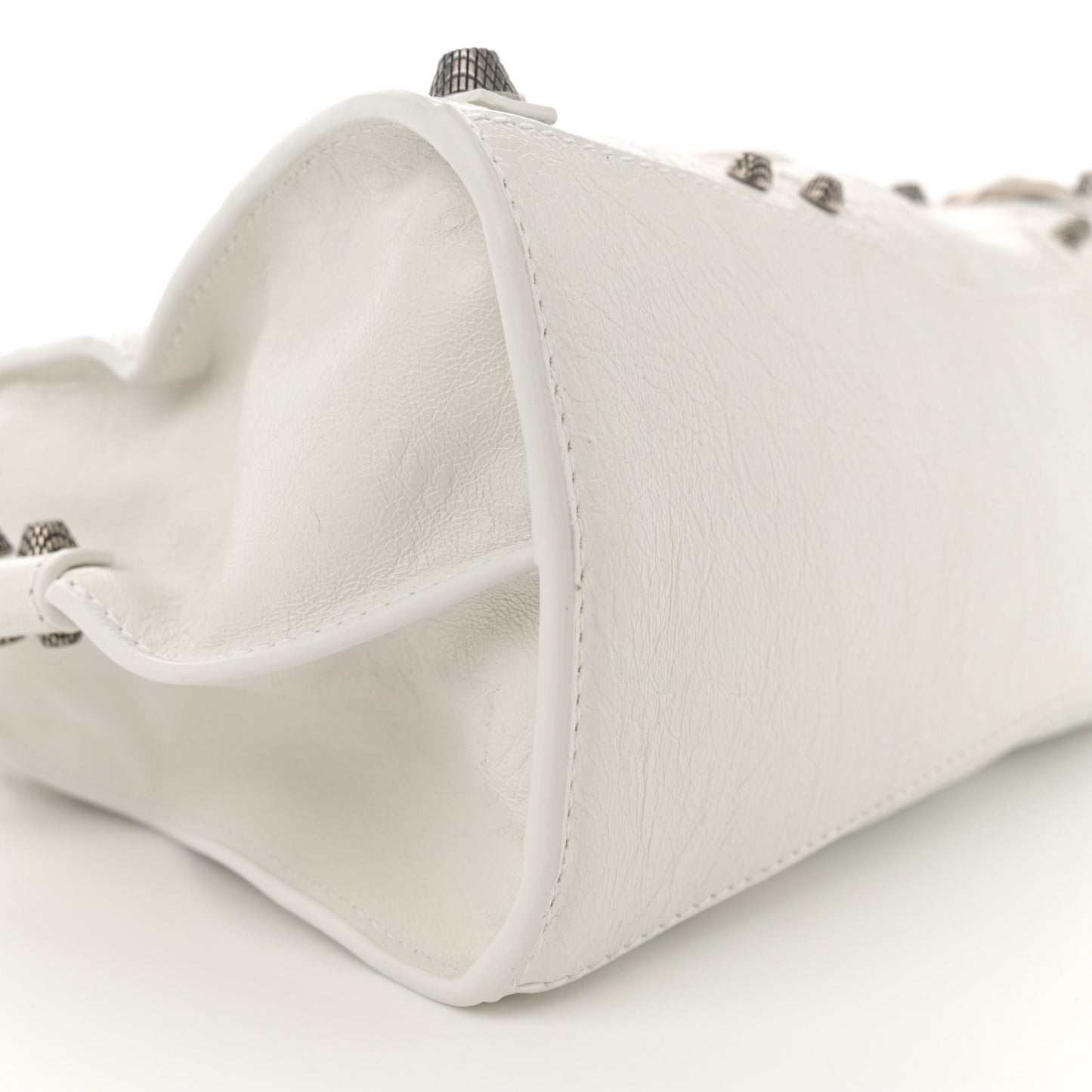 Agneau Arena Neo Cagole Handbag XS Optic White