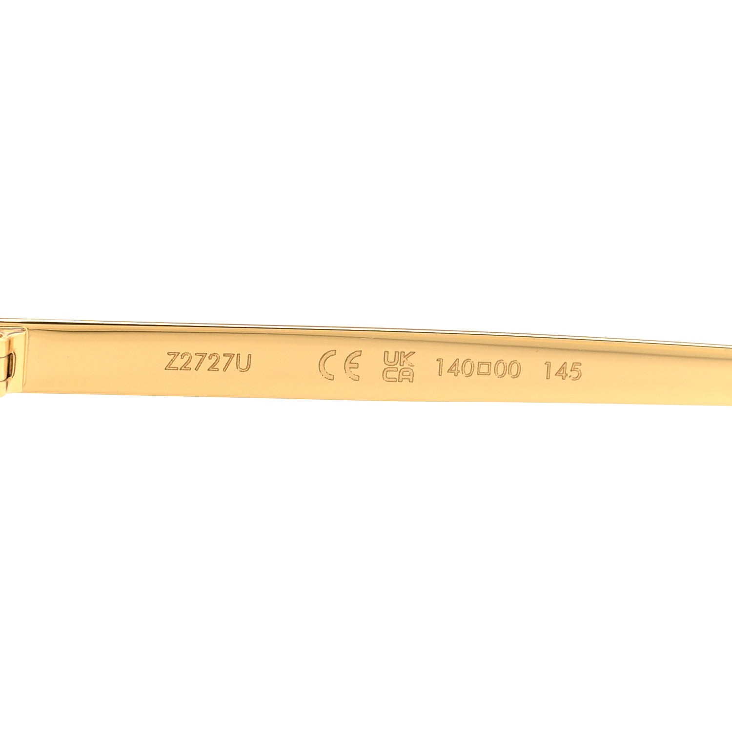 Louis Vuitton Metal LV Golden Mask Sunglasses Z2727U Gold 6 of 7