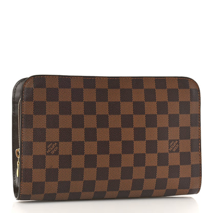 Louis Vuitton Damier Ebene Pochette Saint Louis Clutch 3 of 8