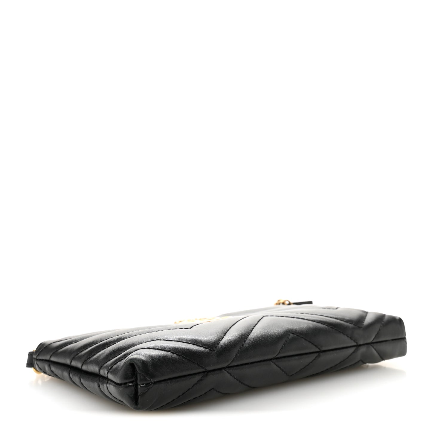 Calfskin Matelasse Mini GG Marmont Chain Bag Black