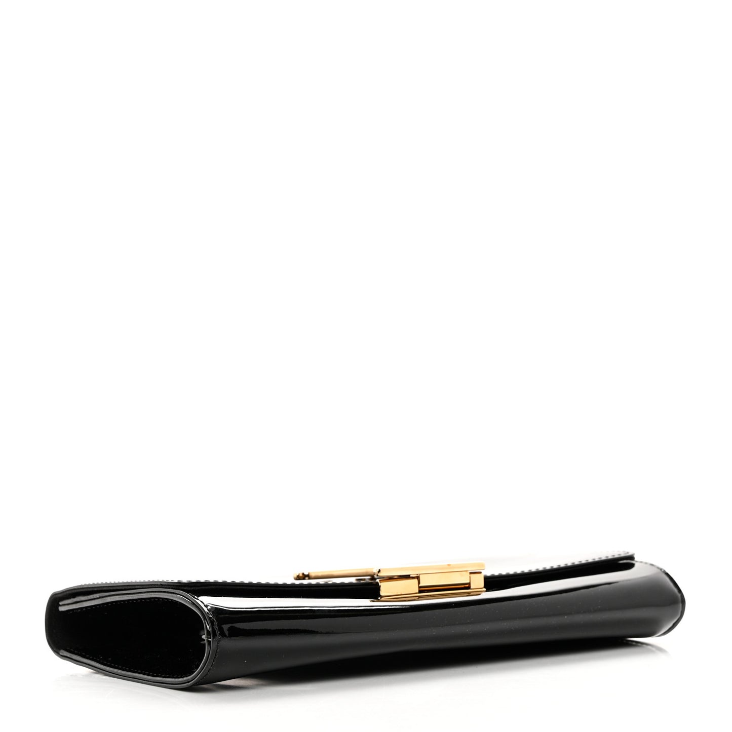 Patent Louise Clutch Black