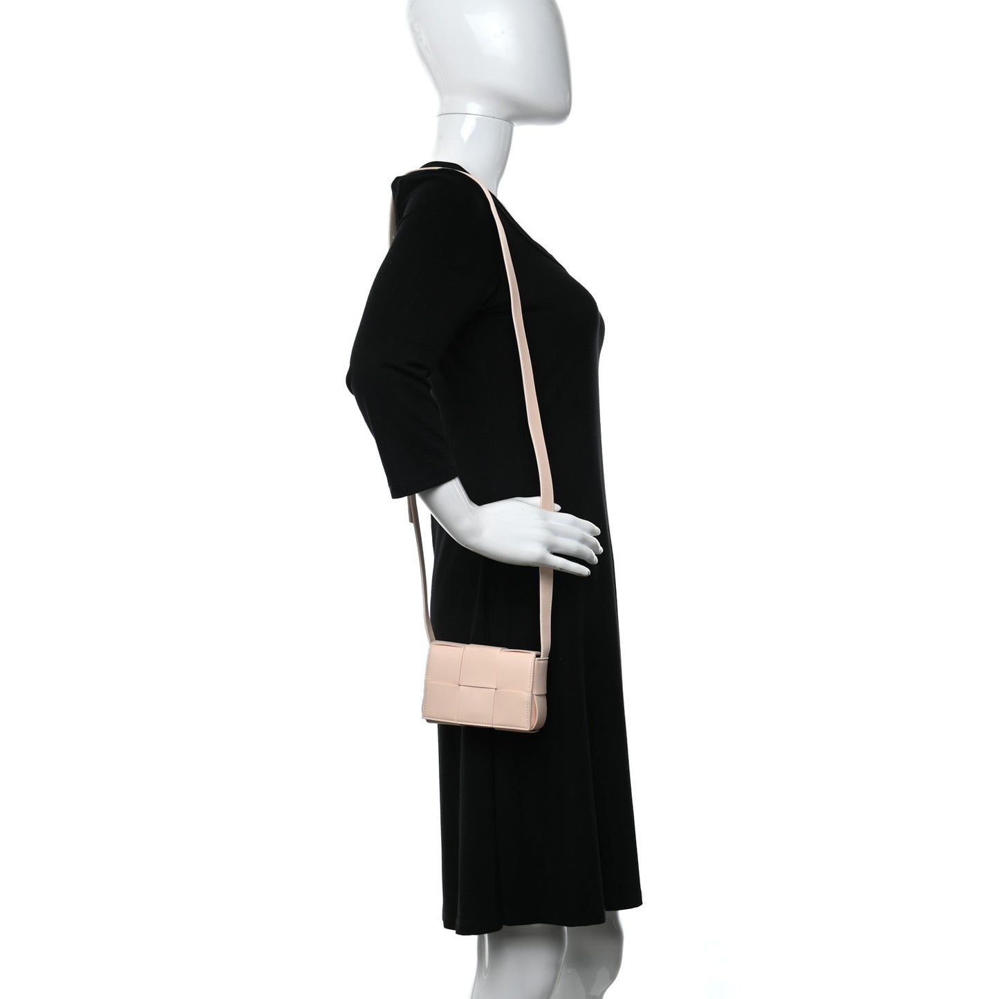Lambskin Maxi Intreccio Candy Cassette Crossbody Bag Melon Washed