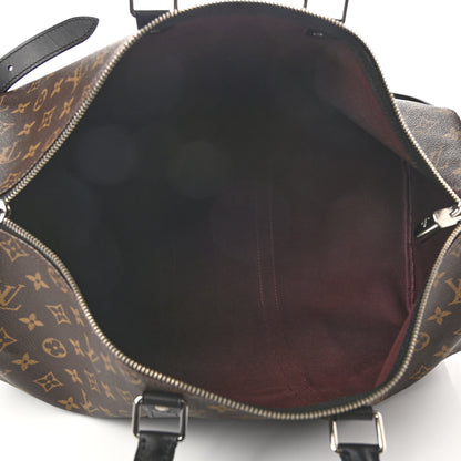 Louis Vuitton Monogram Macassar Keepall Bandouliere 45 9 of 23