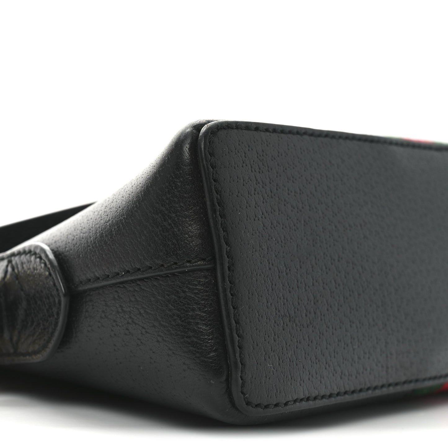 Calfskin GG Web Small Ophidia Dome Shoulder Bag Black