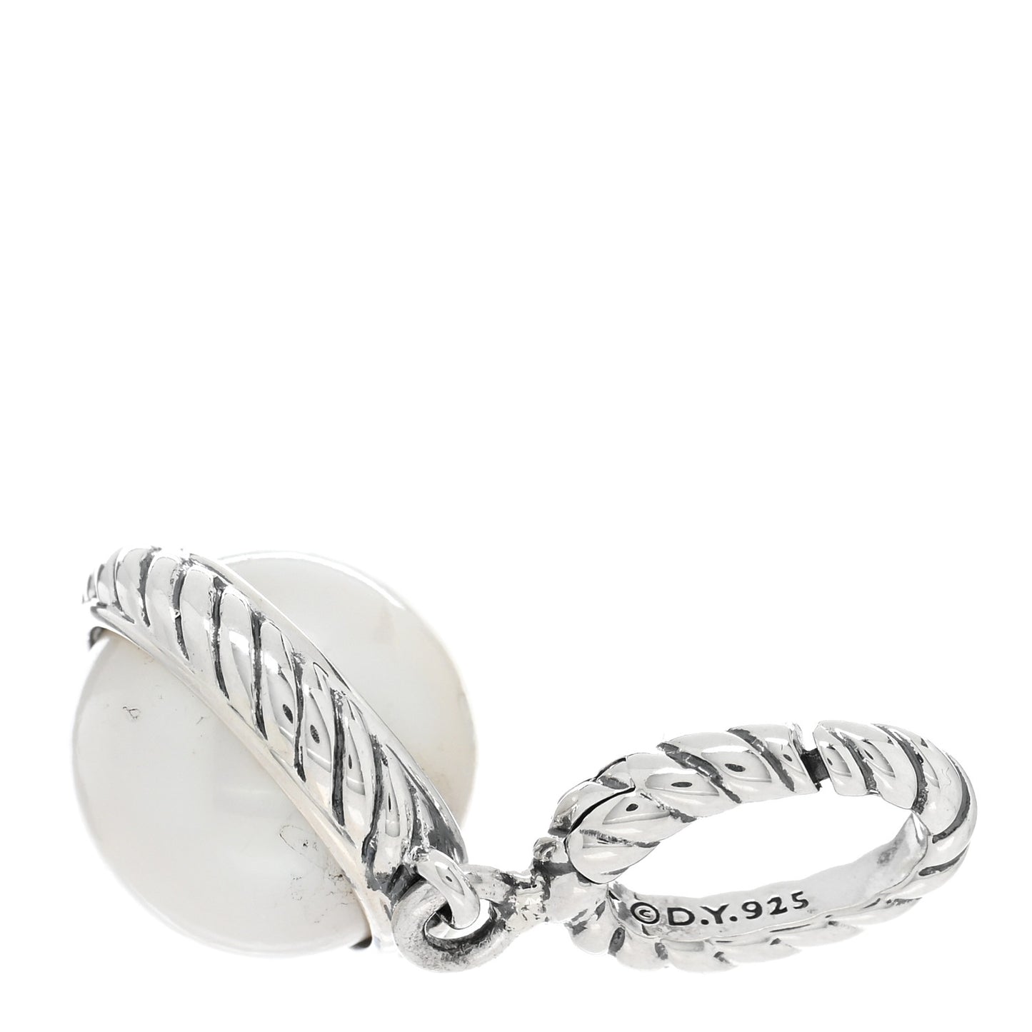 Sterling Silver Pearl Cable Enhancer Pendant