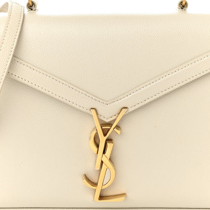 Saint Laurent Grain de Poudre Mini Classic Monogram Cassandra Top Handle Vintage White 7 of 13