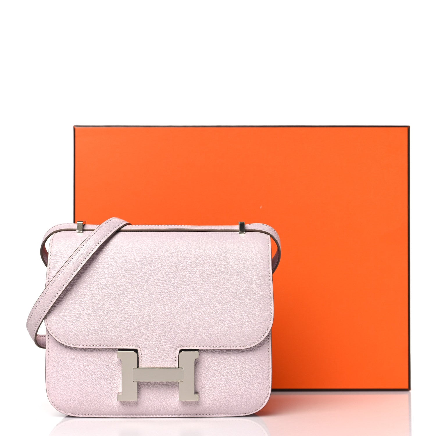 Hermes Chevre Mysore Constance 18 Mauve Pale 12 of 12