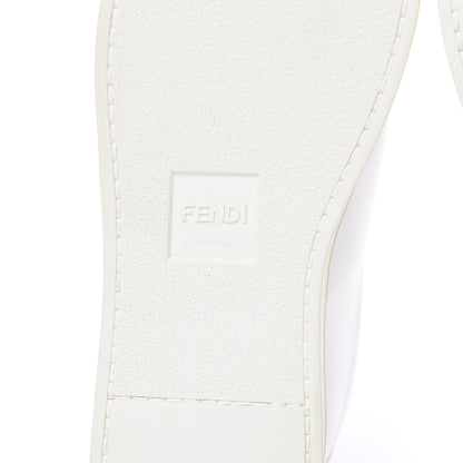 Fendi Vitello FF Rockoclick Slip On Sneakers 41 White 6 of 11