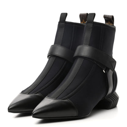 Louis Vuitton Neoprene Deep Sea Ankle Boot 37 Black 3 of 8