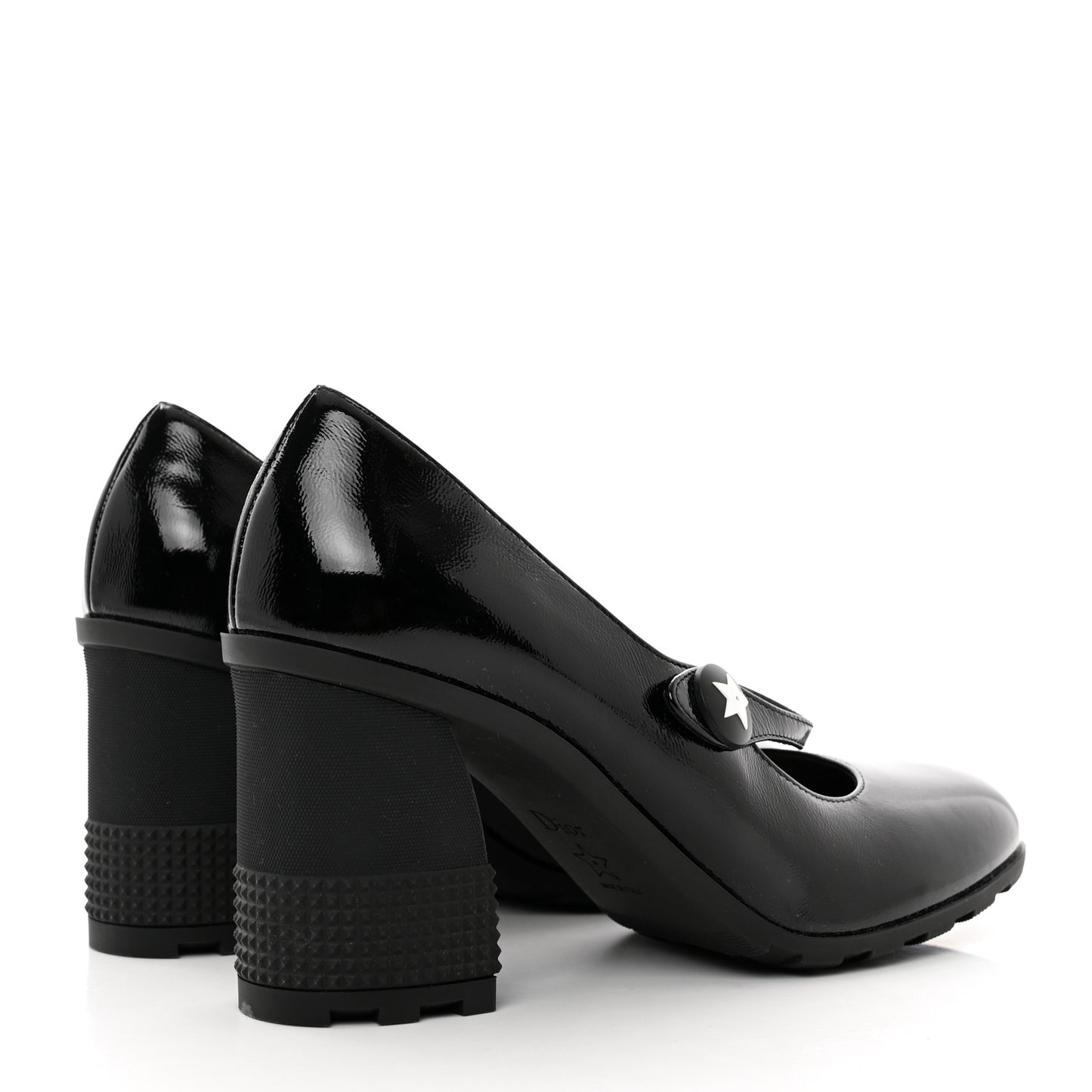 Patent Mary Jane Pumps 36.5 Black