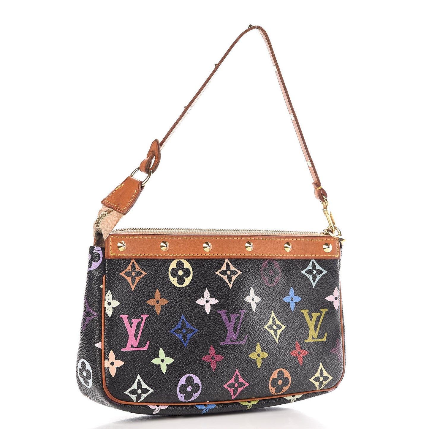 Monogram Multicolor Pochette Accessories Black