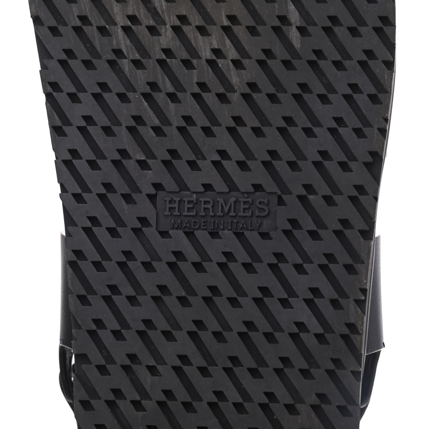 Hermes Calfskin Mens Takara Sandals 42 Black 7 of 15