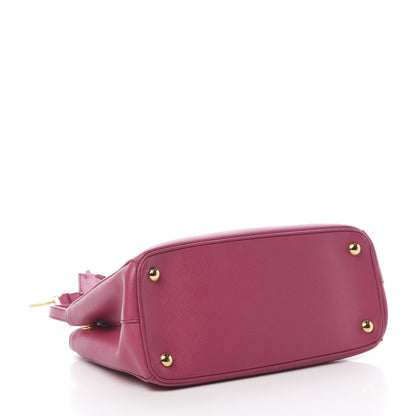 Prada Saffiano Small Galleria Double Zip Tote Ibisco 4 of 13