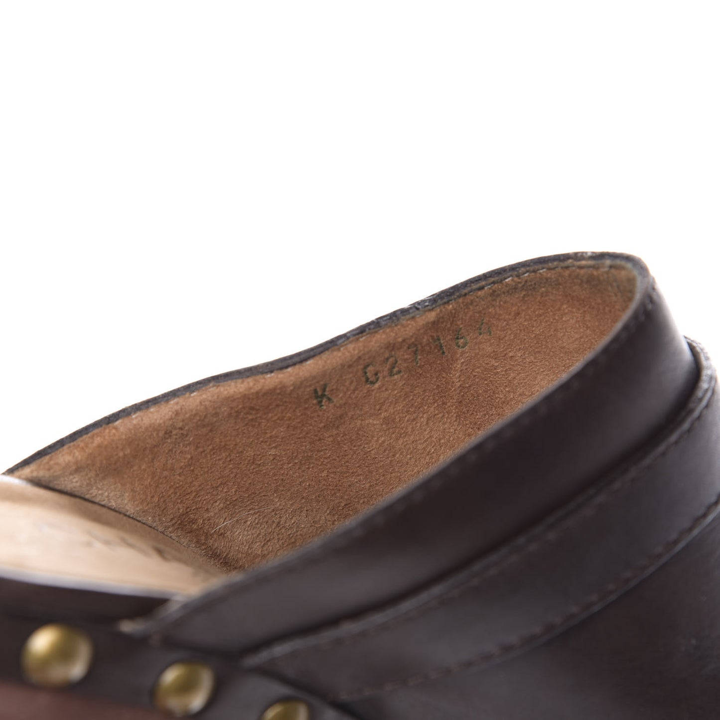 Calfskin CC Clog 38.5 Brown