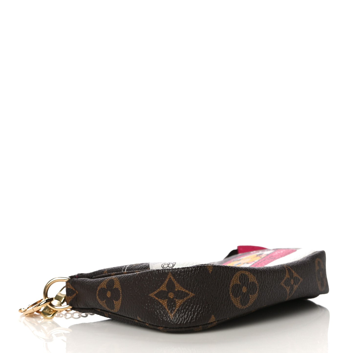 Monogram 2019 Christmas Animation Mini Courchevel Pochette Accessories Fuchsia